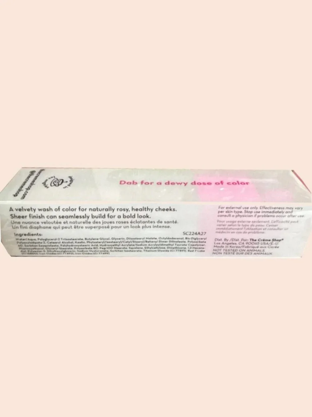 The Creme Shop 3D Mascara Duo Black & Cheeky Liquid Blush Pink Velvet NIB